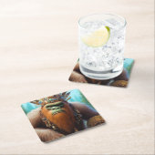 Bigfoot Eco Warrior Kartonnen Onderzetters (Insitu)