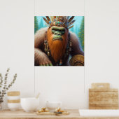 Bigfoot Eco Warrior Poster (Keuken)