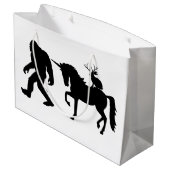 Bigfoot, Eenhoorn en Jack A Lope Groot Cadeauzakje (Achterkant Gekanteld)