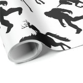 Bigfoot, Eenhoorn, Jackalope Cadeaupapier (Rol Hoek)