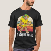 Bigfoot El Squatcho Cinco de Mayo Mexican Poncho S T-shirt (Voorkant)