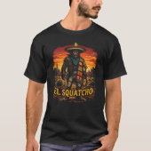 Bigfoot El Squatcho Mexicaanse Cinco de Mayo  T-shirt (Voorkant)