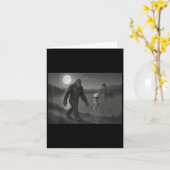 Bigfoot En Alien Bij Loch Ness Kaart (Gele Bloem)