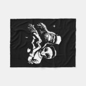 Bigfoot en Alien Heart Hands Funny Valentijns Big Fleece Deken (Voorkant (Horizontaal))