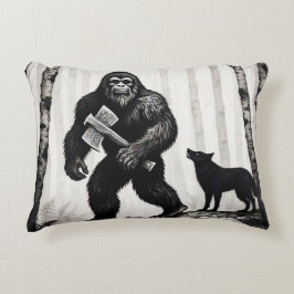 Bigfoot en berkenboom accent kussen