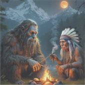 Bigfoot en Chief Moonlit Forest Gatherin Sticker (Voorkant)