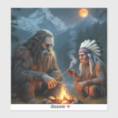 Bigfoot en Chief Moonlit Forest Gatherin Sticker (Vel)