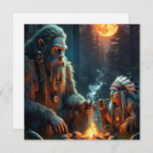 Bigfoot en Chief Moonlit Forest Gathering Kaart (Voorkant / Achterkant)