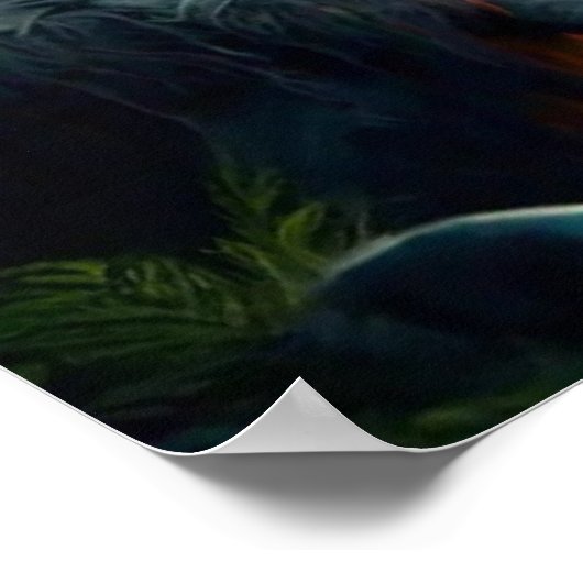 Bigfoot en Chief Moonlit Forest Poster (Hoek)