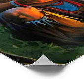 Bigfoot en Chief Moonlit Forest Poster (Hoek)