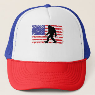 Bigfoot en de Amerikaanse vlag Trucker Pet