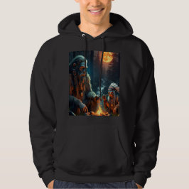 Bigfoot en de belangrijkste maanverlichte bosbijee hoodie