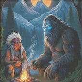 Bigfoot en de belangrijkste maanverlichte bosbijee sticker (Voorkant)