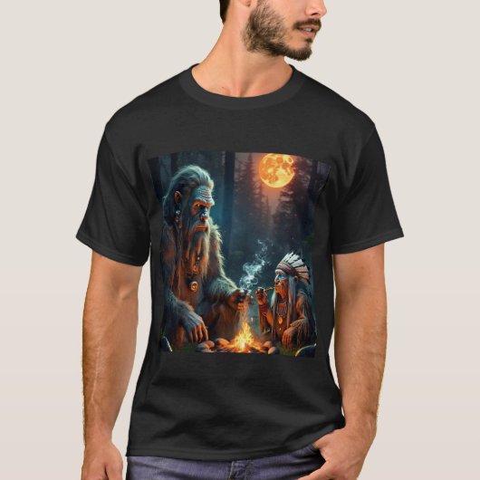 Bigfoot en de belangrijkste maanverlichte bosbijee t-shirt (Voorkant)