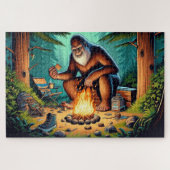 Bigfoot en de mores van het kampvuur, Bigfoot kamp Legpuzzel (Horizontaal)