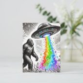 Bigfoot en de Rainbow UFO Briefkaart (Staand voorkant)