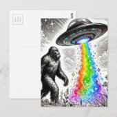 Bigfoot en de Rainbow UFO Briefkaart (Voorkant / Achterkant)