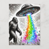 Bigfoot en de Rainbow UFO Briefkaart (Voorkant)