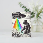 Bigfoot en de UFO Briefkaart (Staand voorkant)