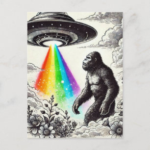 Bigfoot en de UFO Briefkaart