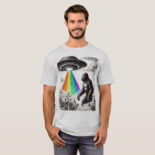Bigfoot en de UFO T-shirt (Voorkant volledig)