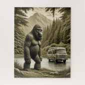 Bigfoot en RV Camper Legpuzzel (Verticaal)