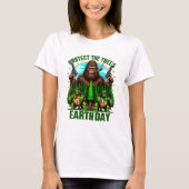 Bigfoot en twee schildpadden: gewapende ontmoeting t-shirt (Voorkant)