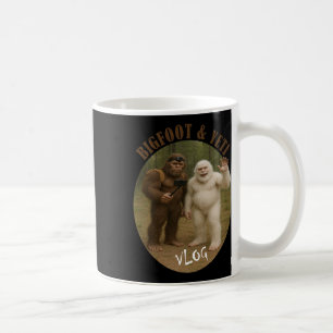 Bigfoot En Vriend Vlog Grappige Meme Wandelende Se Koffiemok