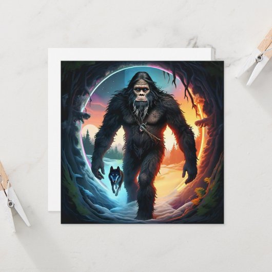 Bigfoot en Wolf Poort Kaart (Voorkant / Achterkant in situ)