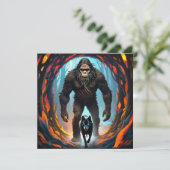 Bigfoot en Wolfpoort Kaart (Staand voorkant)