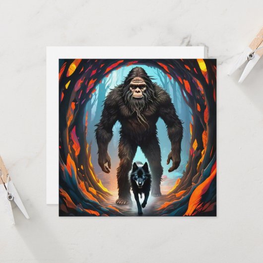 Bigfoot en Wolfpoort Kaart (Voorkant / Achterkant in situ)