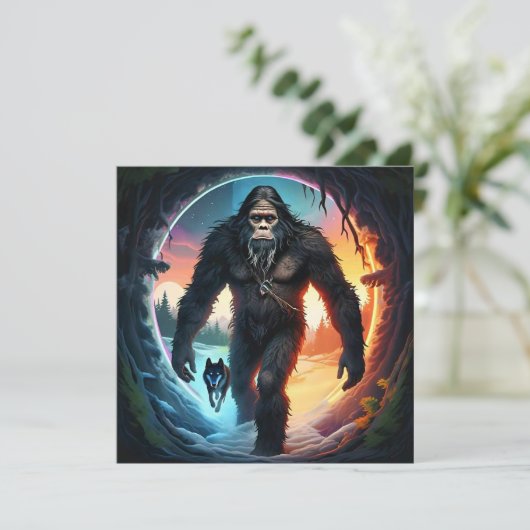 Bigfoot en Wolfpoort Kaart (Staand voorkant)
