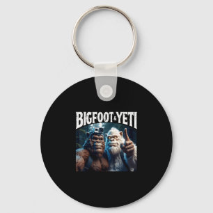 Bigfoot en yeti selfie grappig kamperen wandelen c sleutelhanger