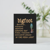 Bigfoot Enjoys Briefkaart (Staand voorkant)