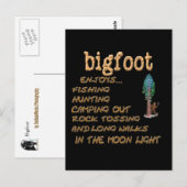 Bigfoot Enjoys Briefkaart (Voorkant / Achterkant)