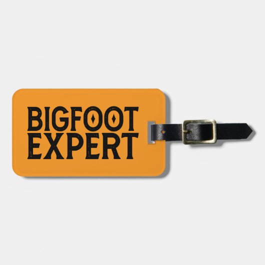 Bigfoot Expert Bagagelabel (Voorkant horizontaal)