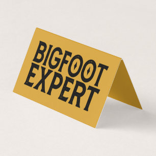 Bigfoot Expert Visitekaartje