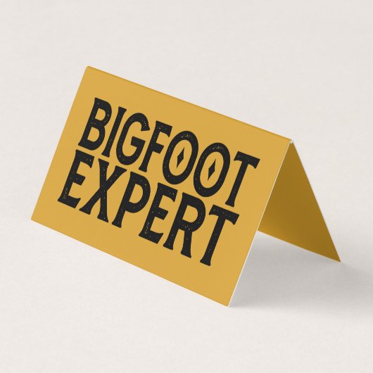 Bigfoot Expert Visitekaartje (Voorkant)