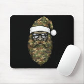 Bigfoot Face Sungles Santa Christmas Camo Xmas Sas Muismat (Met muis)