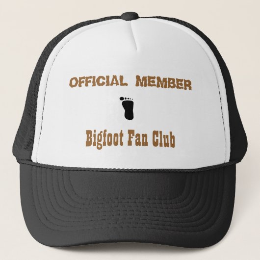 Bigfoot Fan Club Trucker Pet (Voorkant)