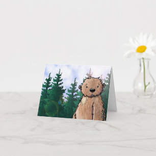 Bigfoot Fan Sasquatch Note Kaart
