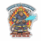 Bigfoot FD 911 is om uw leven te redden Sticker (Voorkant)