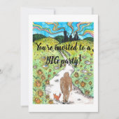 Bigfoot-feestkaart Kaart (Voorkant)