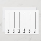 Bigfoot feestkaart kaart (Achterkant)