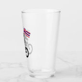 Bigfoot Fiets Hawaii Vlag Glas (Links)