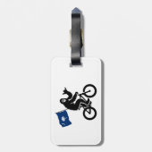 Bigfoot Fiets South Carolina Vlag Bagagelabel (Achterkant verticaal)