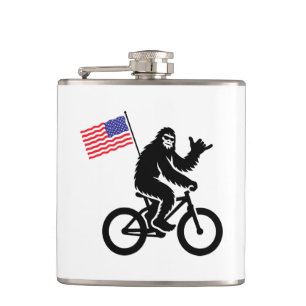 Bigfoot Fietsen Amerikaanse vlag Heupfles