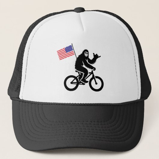 Bigfoot Fietsen Amerikaanse vlag Trucker Pet (Voorkant)