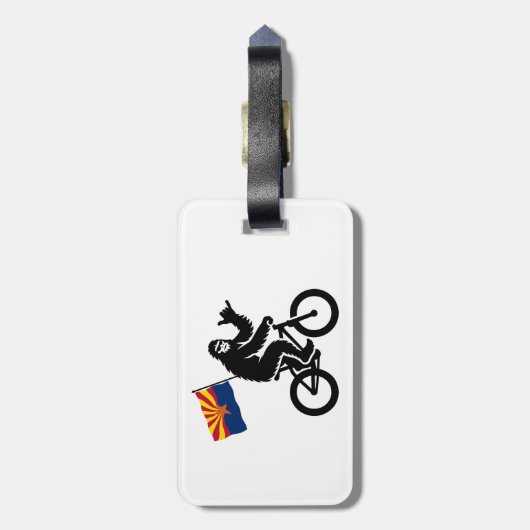Bigfoot Fietsen Arizona Vlag Bagagelabel (Achterkant verticaal)