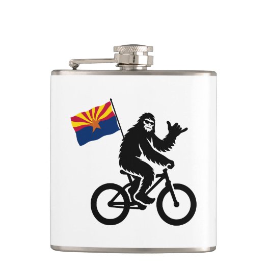 Bigfoot Fietsen Arizona Vlag Heupfles (Voorkant)